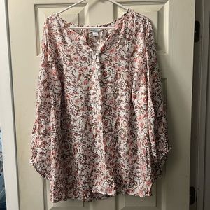 Plus size blouse top